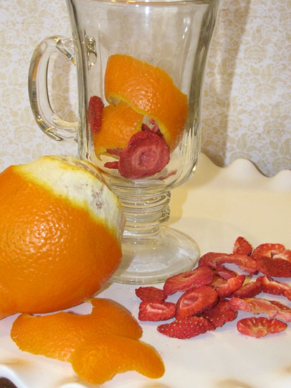 Metabolism Boosting Strawberry and Tangerine Fruit Infused Water