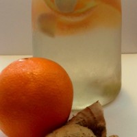 Permalink to: Ginger Orange Fruit Infused Water ginger orange water pitcher