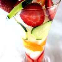 Permalink to: Tangerine, Cucumber and Strawberry Infused Water Tangerine Cucumber and Strawberry Infused Water