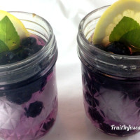 Permalink to: Lemon Water with Blueberries and Mint Lemon water with Blueberries and mint