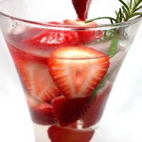 Rosemary Strawberry Detox Water
