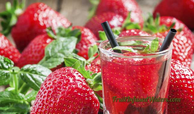 Strawberry Mint Water
