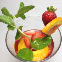 Strawberry Orange Mint Infused Water