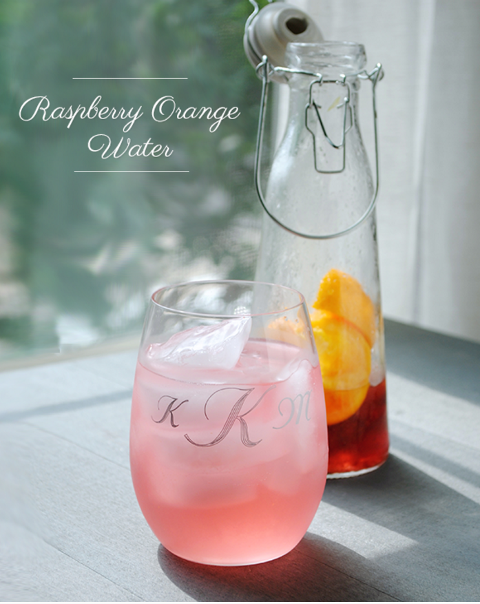 Raspberry Orange Detox Water