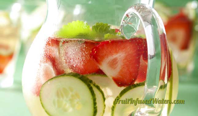 Strawberry Cucumber Water